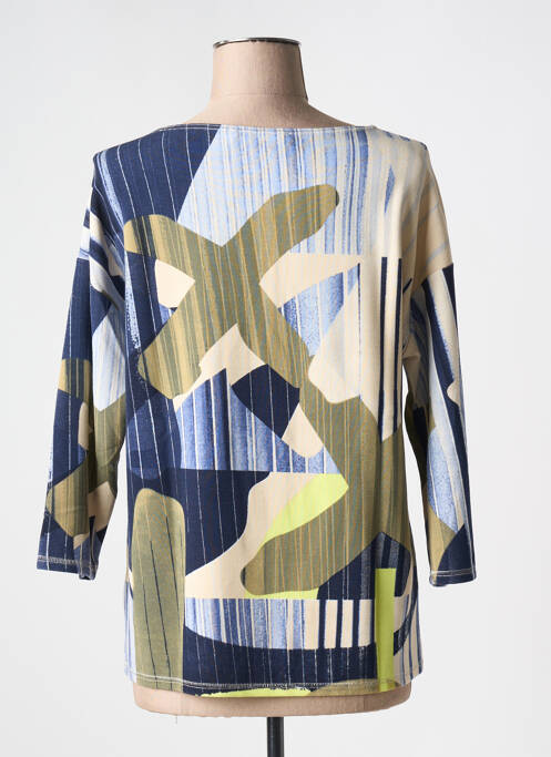 Pull coupe cintrée manches 3/4 bleu BETTY BARCLAY femme