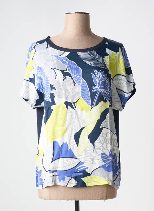 T-shirt bleu FRANK WALDER pour femme