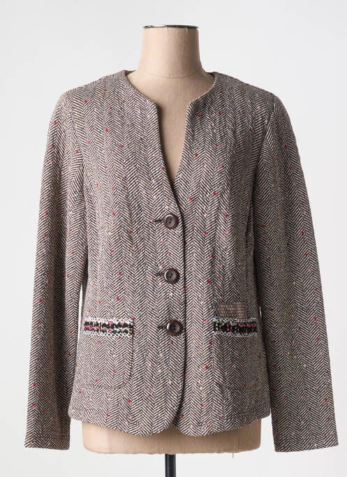 Veste chic marron FRANK WALDER pour femme