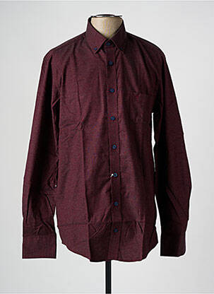 Chemise manches longues coupe cintrée rouge CASAMODA homme