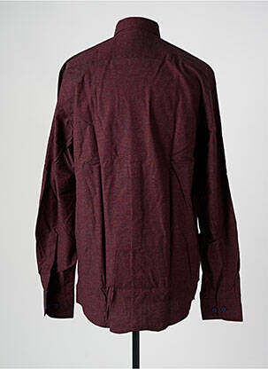 Chemise manches longues coupe cintrée rouge CASAMODA homme