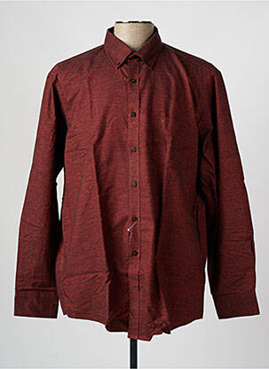 Chemise manches longues coupe cintrée orange CASAMODA homme