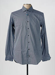 Chemise manches longues imprimé fantaisie bleu PIERRE CARDIN homme