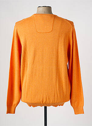 Pull col v manches longues orange CASAMODA homme