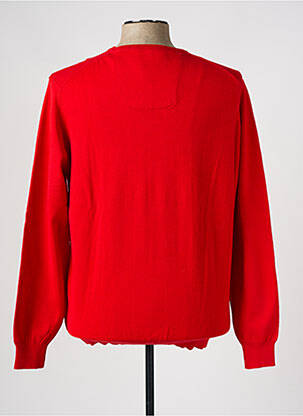 Pull col v manches longues rouge CASAMODA homme