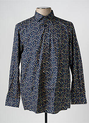 Chemise manches longues imprimé fantaisie bleu VENTI homme
