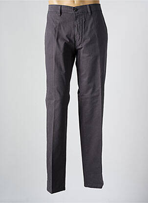 Pantalon chino tissage popeline taille normale gris PIONIER homme