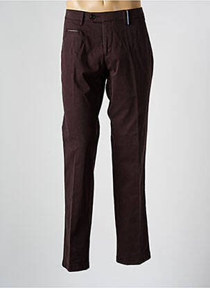Pantalon chino tissage popeline taille normale marron DIGEL homme