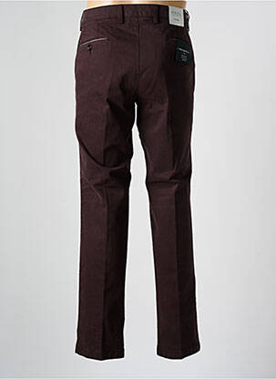 Pantalon chino tissage popeline taille normale marron DIGEL homme