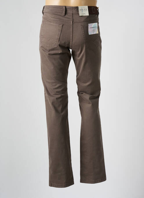 Jeans coupe slim marron DIGEL pour homme