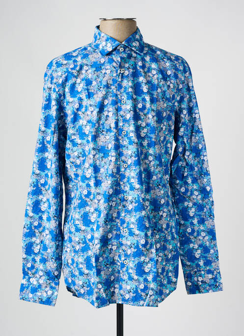 Chemise manches longues bleu PIERRE CARDIN pour homme