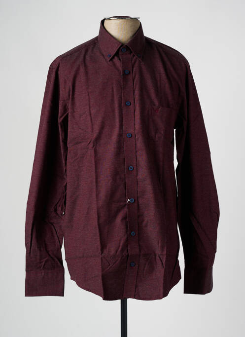 Chemise manches longues rouge CASAMODA pour homme