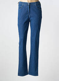 Jeans coupe slim stretch taille haute bleu PIONEER femme