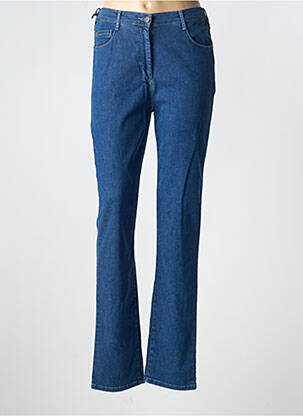 Jeans coupe slim stretch taille haute bleu PIONEER femme