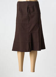 Jupe mi-longue stretch marron BETTY BARCLAY femme