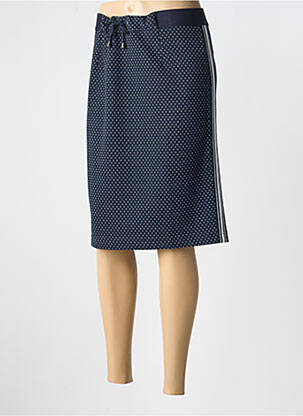 Jupe mi-longue stretch bleu BARBARA LEBEK femme