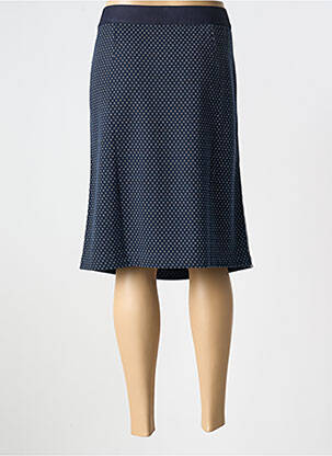 Jupe mi-longue stretch bleu BARBARA LEBEK femme