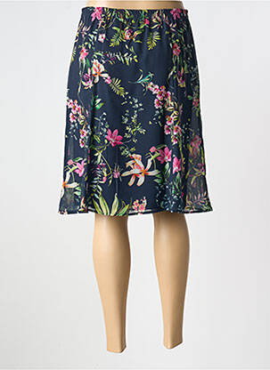 Jupe mi-longue taille normale bleu BARBARA LEBEK femme