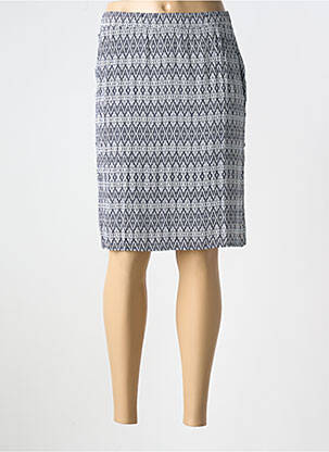 Jupe mi-longue coupe droite bleu BETTY BARCLAY femme