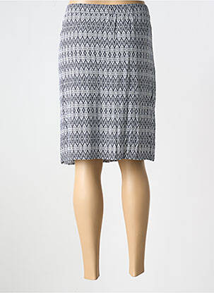 Jupe mi-longue coupe droite bleu BETTY BARCLAY femme