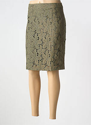 Jupe mi-longue taille haute vert BETTY BARCLAY femme