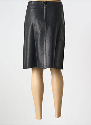 Jupe mi-longue taille à pinces noir MORE & MORE femme