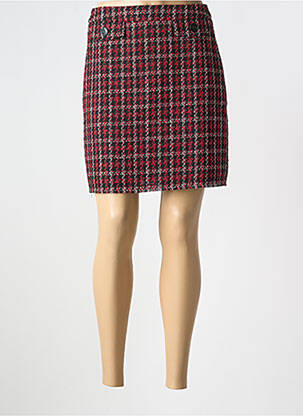 Jupe courte tissage tweed rouge S.OLIVER femme