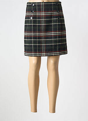 Jupe courte taille à pinces vert S.OLIVER femme