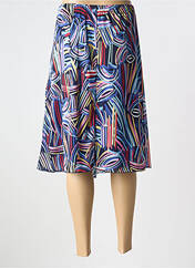 Jupe mi-longue bleu SAINT CHARLES pour femme seconde vue