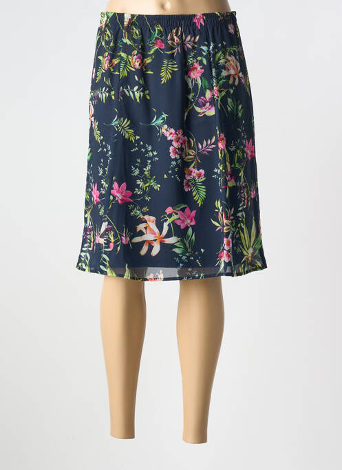 Jupe mi-longue bleu BARBARA LEBEK femme