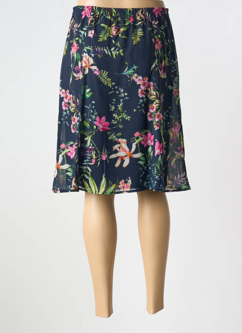 Jupe mi-longue bleu BARBARA LEBEK femme