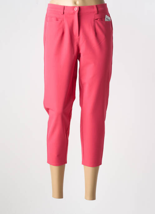 Pantacourt rose FRANK WALDER pour femme