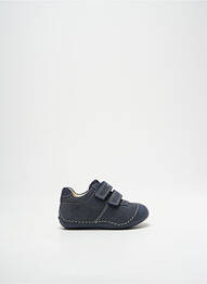 Baskets nubuck bout rond bleu GEOX garcon