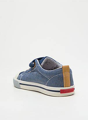 Baskets semelle amovible bout rond bleu SEE KAI RUN garçon