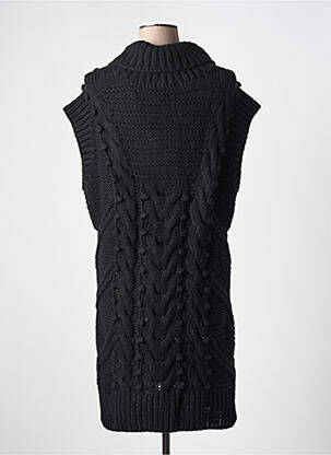 Robe pull resserrée sur le bas manches courtes noir JENSEN femme