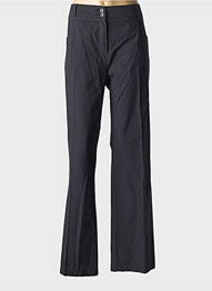 Pantalon droit taille à pinces taille haute gris JENSEN femme