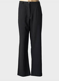 Pantalon droit tissage crêpe taille haute noir JENSEN femme