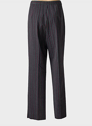 Pantalon droit taille à pinces taille haute gris LUISA VIOLA femme