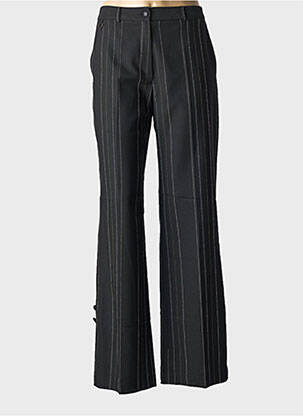 Pantalon flare taille à pinces taille haute noir CERO femme