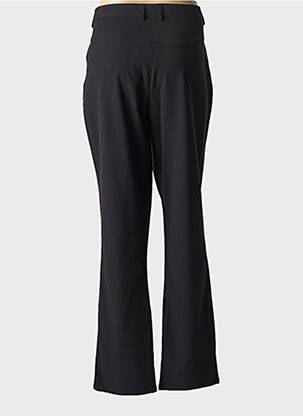 Pantalon droit tissage crêpe taille normale noir JENSEN femme