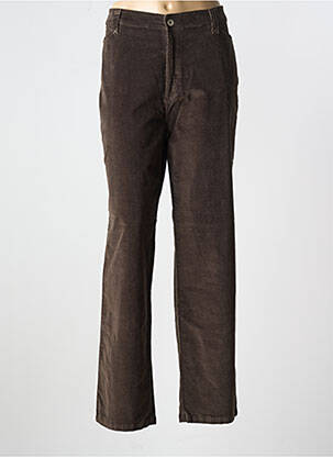 Pantalon droit stretch taille normale marron FELINO femme