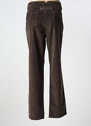Pantalon droit stretch taille normale marron FELINO femme