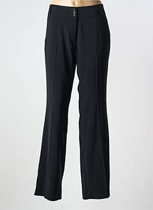 Pantalon flare taille à pinces taille haute noir CERO femme