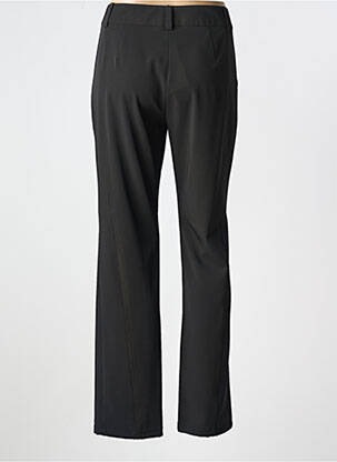 Pantalon droit tissage crêpe taille normale noir LEWINGER femme