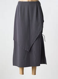 Jupe longue tissage crêpe gris LEWINGER femme