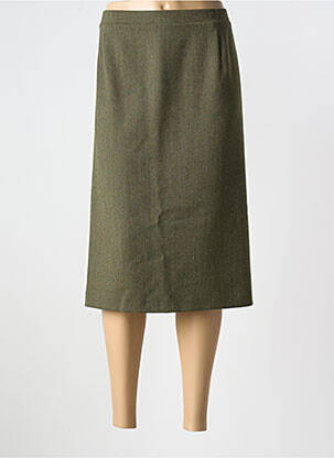 Jupe mi-longue marron GRIFFON pour femme