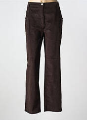 Pantalon droit marron FELINO pour femme seconde vue