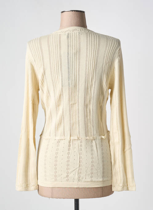 Gilet manches longues stretch beige JENSEN femme