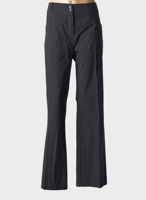 Pantalon droit taille à pinces taille haute gris JENSEN femme