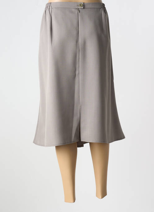 Jupe mi-longue coupe évasée vert GRIFFON femme